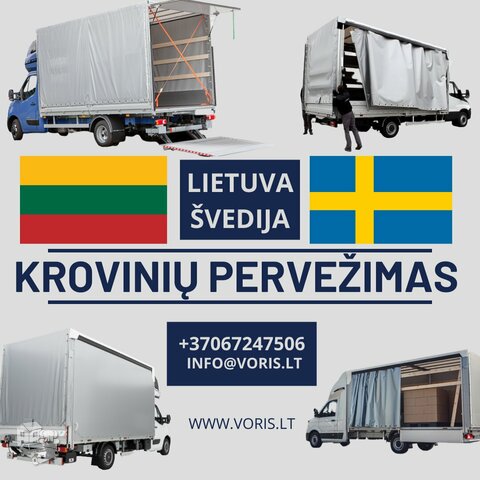 Krovinių pervežimas: iš Švedijos, į Švediją - VORIS, UAB  *