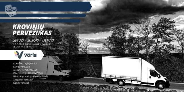 Krovinių gabenimas - Tarptautinis transportas Lithuania - Europe