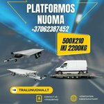 PLATFORMOS NUOMA ! 500x210 iki 2200kg ! www.tralunuoma.lt