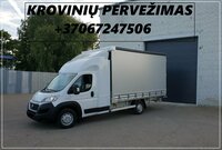Krovinių pervežimas furgonu / krovininiu mikroautobusu Lietuva -