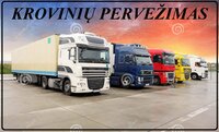 Pilnų ir dalinių krovinių gabenimas įmonės transportu (tentinės