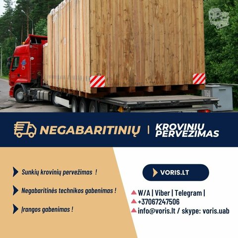 Nestandartinių, negabaritinių krovinių gabenimas Lietuvoje ir u