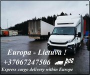Trikotažo pervežimas Lithuania - Europe - Lithuania +37067247506
