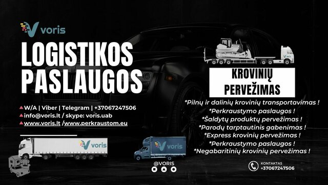 SKUBIAI ATVEŽAME Olandija-Lietuva/Latvija/Estija EXPRES / SKUBIŲ
