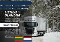 Krovinių pervežimas iš ir į Nyderlandus / info@voris.lt | voris