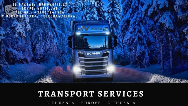 Transport services LITHUANIA - EUROPE - LITHUANIA * Krovinių