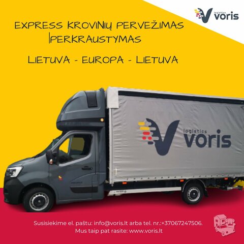 Skubus / Extra / express pervežimas nuvežimas/parvežimas krovini