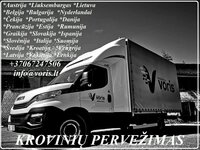 Krovinių pristatymas į visas Europos šalis  www.voris.lt