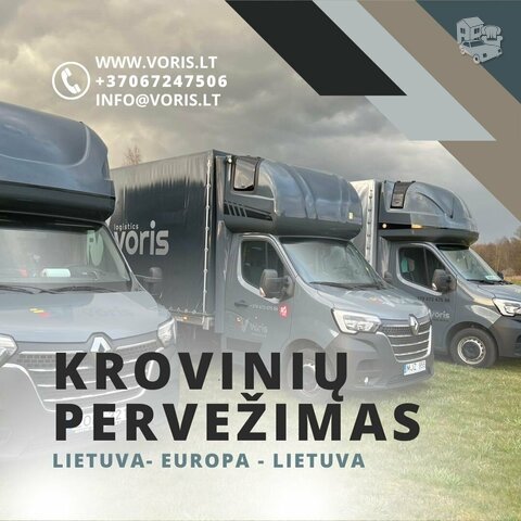 KIEKVIENĄ DIENĄ TENTINIAIS MIKROAUTOBUSAIS EXPRESS KROVINIŲ