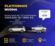 PLATFORMOS NUOMA ! 450x200 iki 1990 kg !