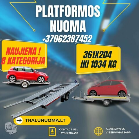 NUOMA TRALIUKIŲ KURIEMS UZTENKA B KATEGORIJOS (vezti mažoms ma