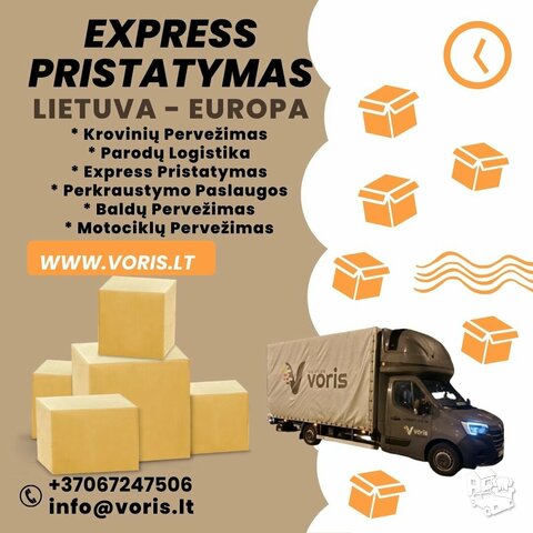 Pastovus laisvas transportas Hamburgas-Vilnius (Lietuva) www