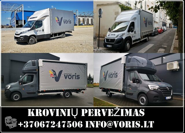 Diplomatinių krovinių aptarnavimas krovininiais mikroautobusais