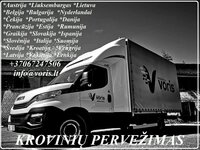 FIX LAIKAIS krovinių pervežimai mikroautobusais www.voris.lt