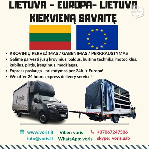 Ekspres Perkraustymas iš Europos į Lietuvą – Jūsų Daiktai