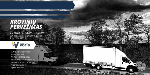 Kokybiškas transportas - Krovinių Pristatymas į bet kurią