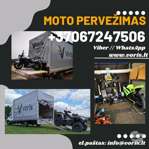 Motociklų pervežimas į Vokietiją, Belgiją, Daniją,Lenkiją, Čekij