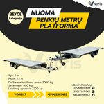 Platformos 500×200 (2250 kg)  (BE/CE kategorija) NUOMA  www