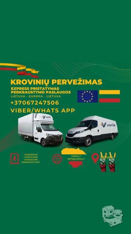 Skubus krovinio pervežimas – reaguojame iškart! Lithuania -