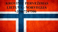 Tarptautiniai perkraustymai Lietuva-NORVEGIJA-Lietuva