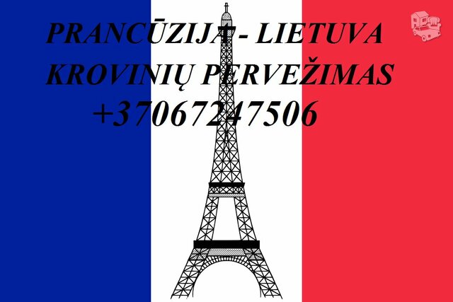 Perkraustymo paslaugos Prancūzija-Lietuva-Prancūzija LT-FR-LT