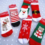 Kalėdinės vaikiškos kojinaitės, 0-1 metų vaikams