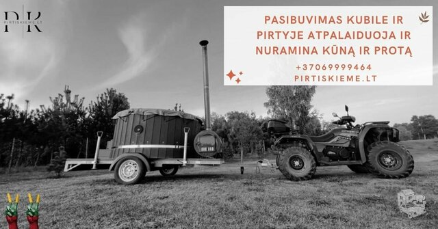 Mobili pirtis ir kubilas – nuoma bet kur PIETŲ LIETUVA