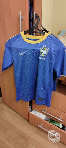 Nike Brazilijos vaikiški 12-13 metų futbolo marškinėliai