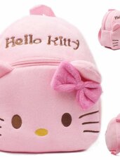Minkšta pliušinė vaikiška kuprinė Hello Kitty