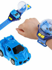 Laikrodžiu valdomas RC automobilis (Mėlynas)