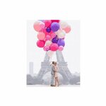 Tapybos pagal skaičius rinkinys "Balloon Love In Paris