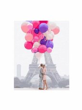 Tapybos pagal skaičius rinkinys "Balloon Love In Paris