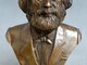 Karl Marx Bronzinis Biustas Statula Skulptūra