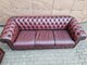 Chesterfield natūralios odos komplektas 3+2