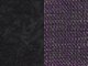 Minkštas kampas L formos Nr22 juoda primabele/violetine