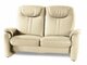 Minkšta sofa Nr161 gelsva naturali oda su relax funkcija