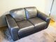 Natūralios odos sofa