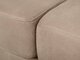 Minkšta sofa Nr164 smėlio spalvos natūrali oda+pufas