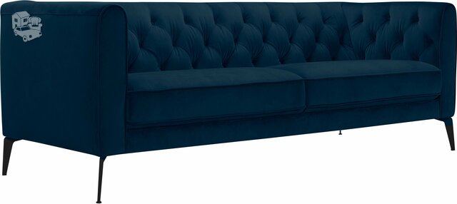Minkšta sofa Nr207 Veliūras mėlyna