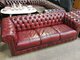 Chesterfield natūralios odos sofa