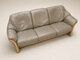 Natūralios odos sofa su reklainerio mechanizmu