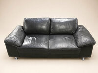 Natūralios odos sofa