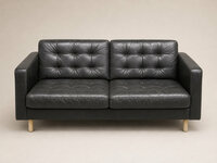 Natūralios odos sofa