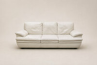 Natūralios odos sofa