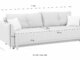 Sofa – lova Nr144 juoda su miego funkcija ir dėže patalynei
