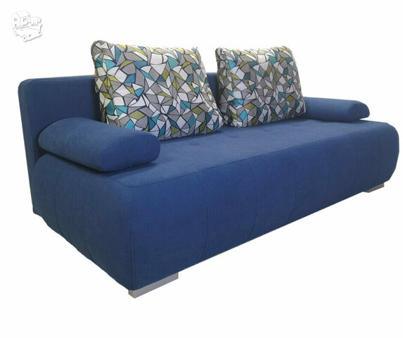 Minkšta sofa lova Nr166 mėlyna struktura
