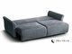 Pilka sofa-lova “Tamir” su dėže patalynei