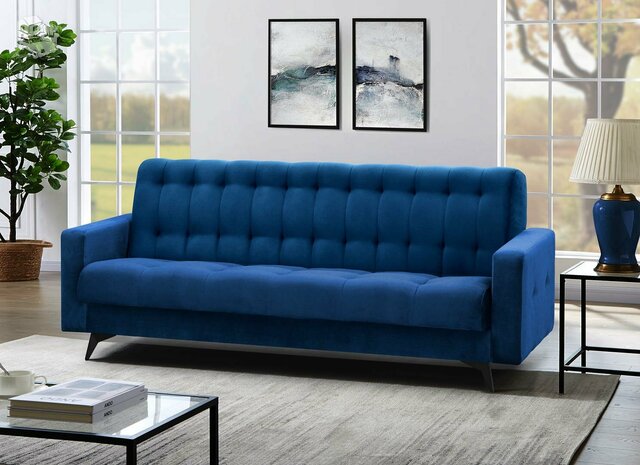 Minkšta sofa-lova „Gemi“ su dėže patalynei