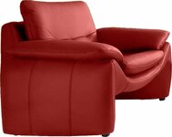 Minkštas fotelis Nr169 raudona naturali oda