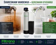 Vandens geležies šalinimo / nugeležinimo filtras namams